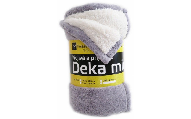 Deka beránek šedá