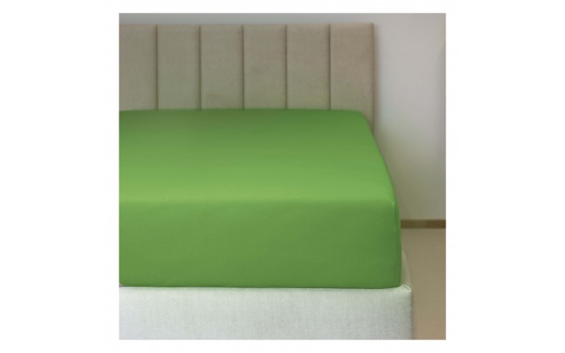 Prostěradlo jersey č.42 zelená kiwi 90x200