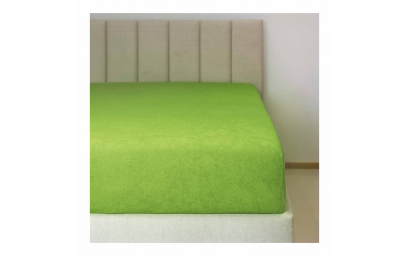 Prostěradlo froté č.42 zelená kiwi 90x200
