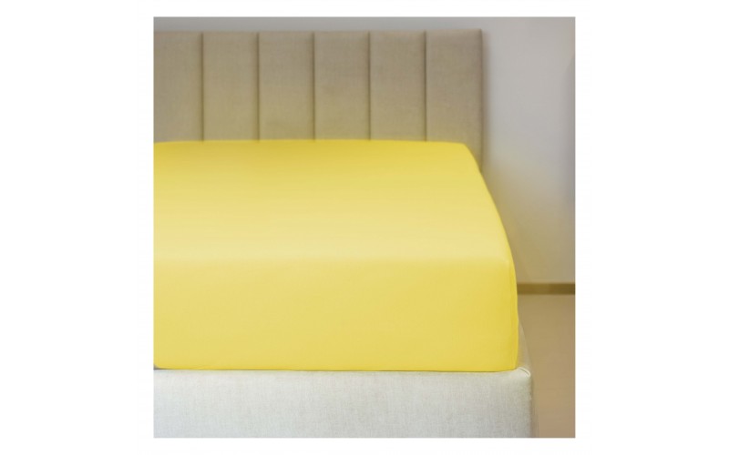 Prostěradlo jersey č.6 citron 70x140