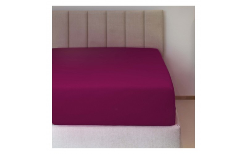 Prostěradlo jersey č.47 lila 90x200