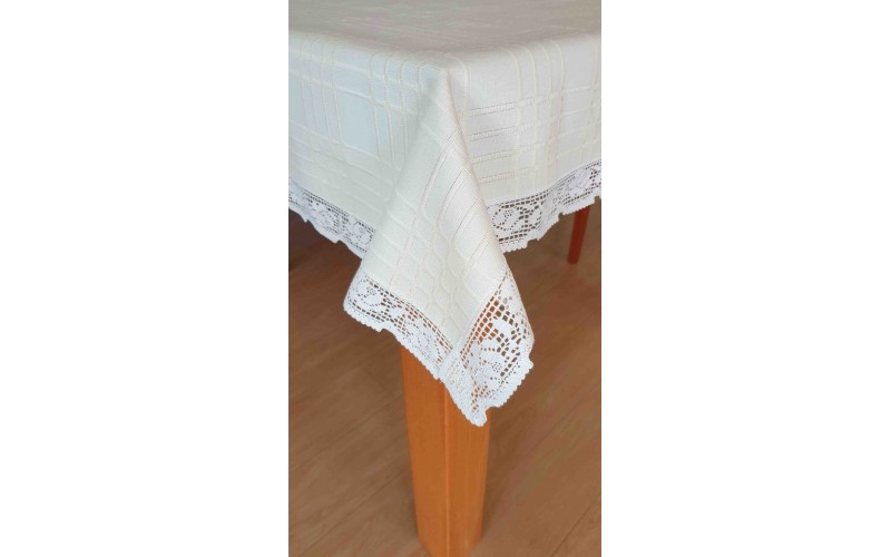 Ubrus Verona světlá krajka 40x90