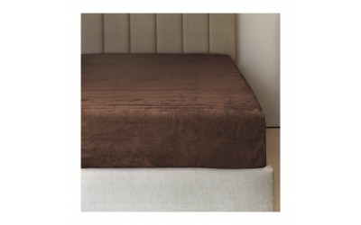 Prostěradlo MIKROFLANEL č.45 čokol&aacute;dov&aacute; 90x200