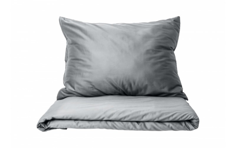 Povlečení bavlněný satén Ligt grey 140x200 / 70x90