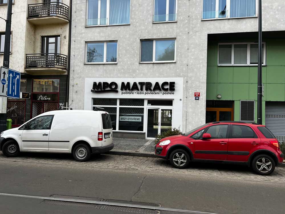 MPO matrace Praha – nová prodejna 